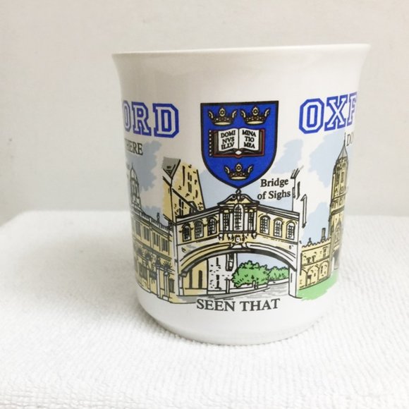 OXFORD Tea Coffee MUG Been There Done That SIGHTS BRITAIN Sampson Souvenir Cup - Picture 3 of 6